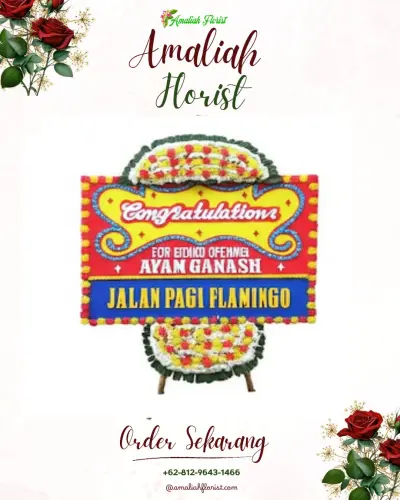 Bunga Papan Congratulation di Keboledan